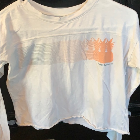 Crop-Top, Long Sleeve T-Shirt - Picture 1 of 3